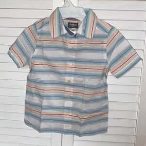 OshKosh B'gosh Striped Kids Shirt - Blue, Orange, White